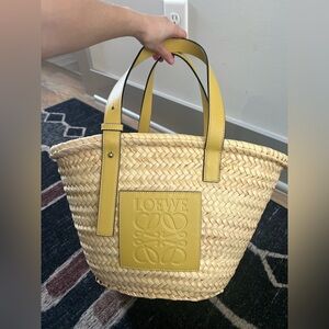 Loewe Medium Golden Yellow Basket Bag